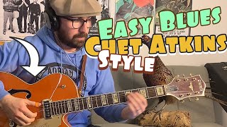 Chet Atkins inspired Blues Guitar Tutorial - Adrian Whyte