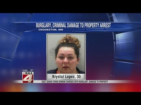 EGF woman charged with burglary and smashing TV and guitar in Crookston