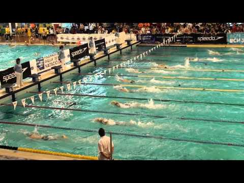 (11/03/12) 200 libre masculino última serie. Campeonato España infantil natacion mallorca