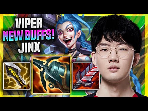 VIPER PLAYS JINX WITH NEW BUFFS! - EDG Viper Plays Jinx ADC vs Varus!