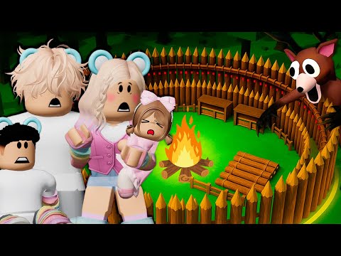 JOGUEI 99 NOITES NA FLORESTA COM MINHA FAMÍLIA, Lui, Estrela e Enzo - ROBLOX