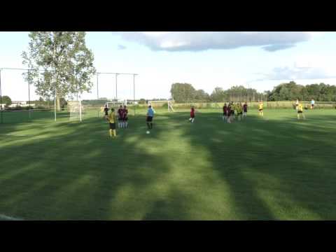 24.8.2016 KS Czarni Rudzienice - KKS Warmia Olsztyn (1:1) - gol na 1:0 dla Czarnych (Dedek Cezary)