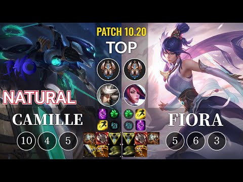 DMO Natural Camille vs Fiora Top - KR Patch 10.20