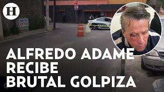 Dos hombres golpean a Alfredo Adame afuera de su casa; eran perseguidos por elementos de seguridad