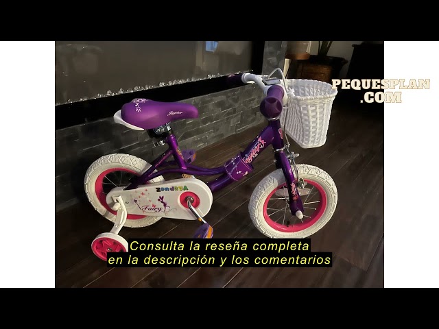 Vídeo relacionado con JOYSTAR 14 Pulgadas Bicicleta Infantil para niñas de 3-5 años, Bicicleta para niñas con Ruedas estabilizadoras y Cesta, Bicicleta Verde para niños