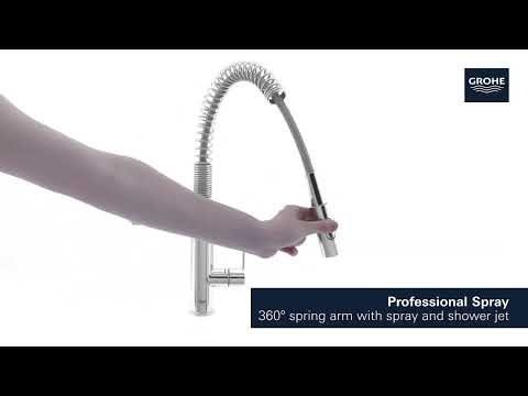 Grohe Get - Keukenkraan met handdouche, chroom 30361000