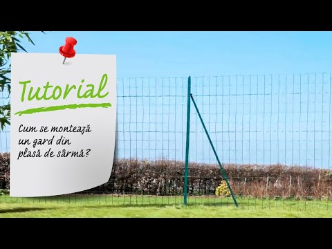 Tutorial VIDEO - Cum se monteaza un gard din plasa de sarma