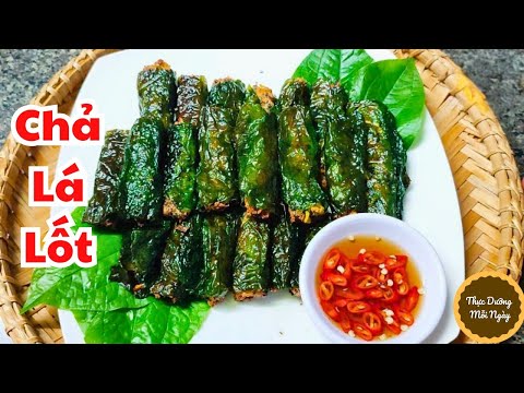 Chả lá lốt chay