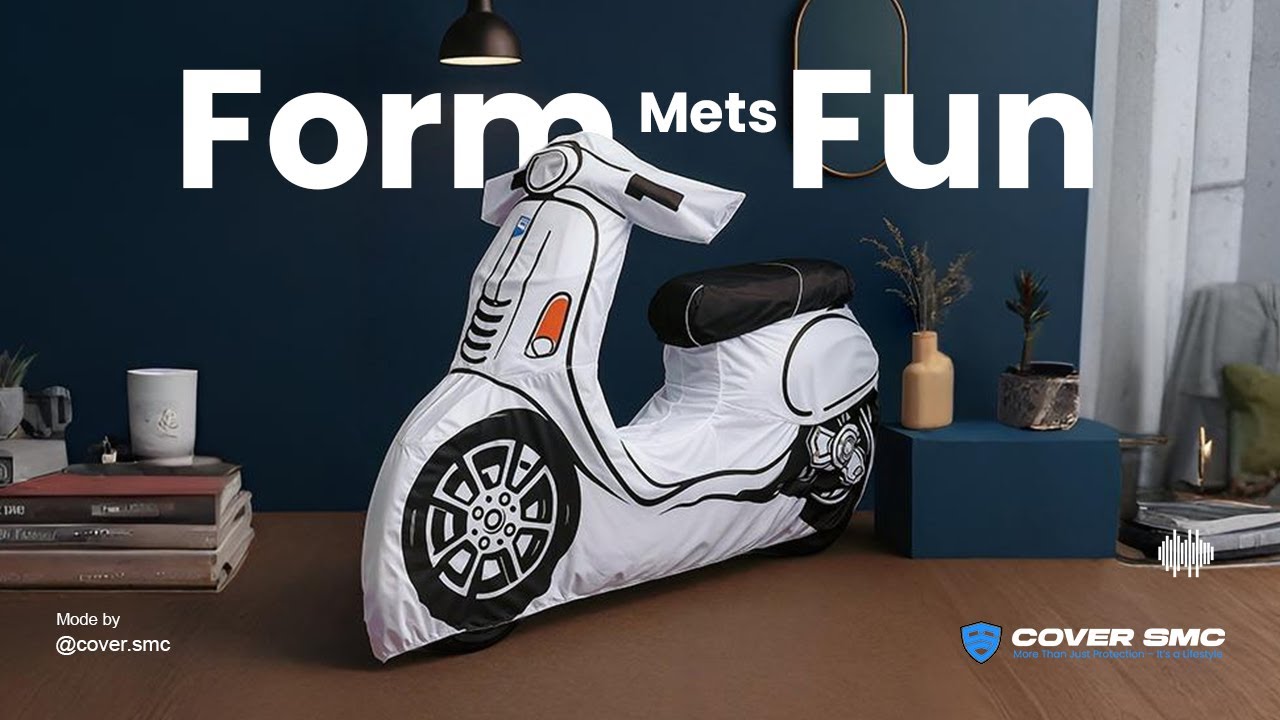 Cover Vespa Premium - Vector Edition (White) - COVER SMC!