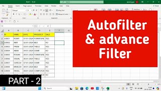 How to extract on other sheet using Advance Filter | Advance Filter Part - 2