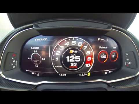 Audi R8 V10 540 CV 2015. 0-100 km/h con y sin Launch Control | km77.com