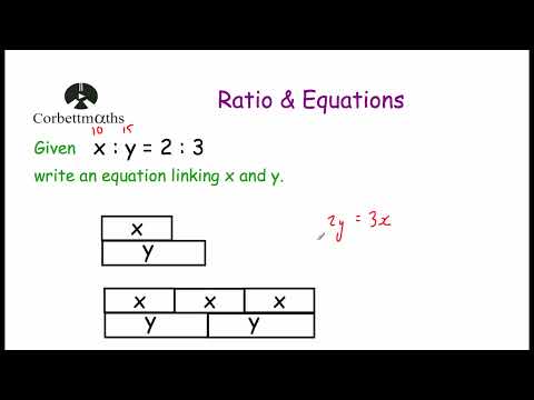 Writing a Ratio as an Equation - Corbettmaths