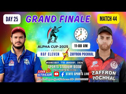 Kgf Eleven Vs Zaffron Ponchhal  || The Grand Finale ||