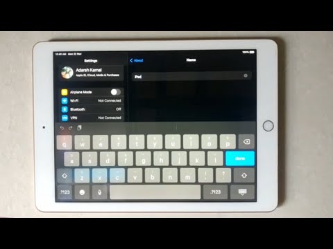 How To Change Device Name On iPad