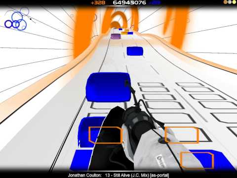 Audiosurf - скользим по музыке - Экран Krisssa - №2 - немного портала