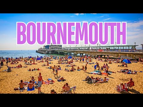Tour of Bournemouth Beach | BOURNEMOUTH SEA BEACH ENGLAND | Bournemouth Beach
