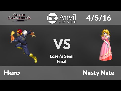 Anvil Smash Melee #13: [LS] Hero (Captain Falcon) vs Nasty Nate (Peach)