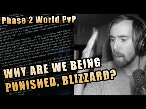 Asmongold reads REDDIT article about PHASE 2 HORDE / ALLIANCE IMBALANCE! - WoW Classic