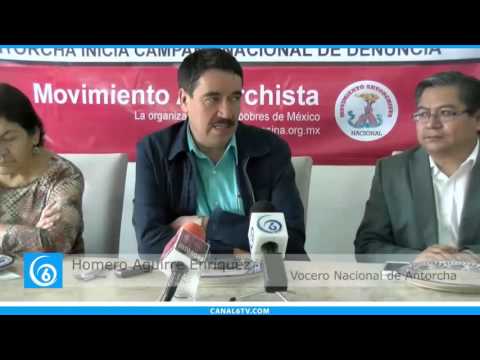 Conferencia de prensa del Movimiento Antorchista en la Ciudad de México