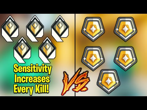 Valorant: 5 Radiant VS 5 Gold Players, BUT Radiant Increases Sensitivity EVERY KILL!