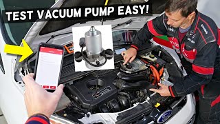 HOW TO TEST VACUUM PUMP ON A CAR