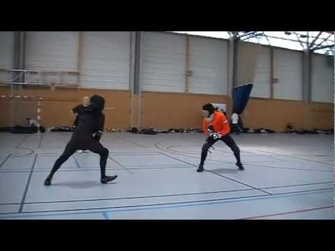 Matt Galas vs. Rory van Noort (AMEK) - longsword pool bout