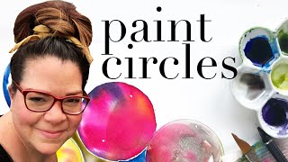 Watercolor Circles Painting Exercise