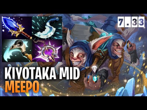 Kiyotaka Mid Meepo - Dota 2 Pro Immortal Meepo Gameplay 7.33