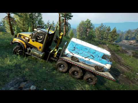 Truck Recovery 3 (Drowned Lands) - Saving Country Bread | Western Star 49X | SnowRunner