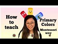 #Montessori Activities Episode 4: How to teach Primary Colors