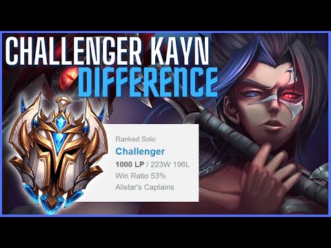 What Separates A Kayn Master from a Kayn Challenger - League of Legends