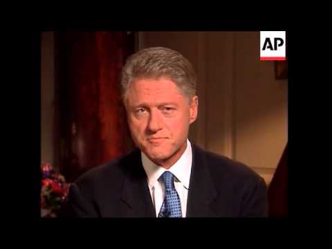 President Bill Clinton address the nation after his grand jury testimony and apologizes for lying ab