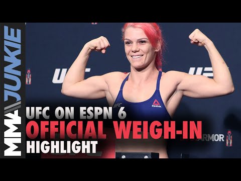 UFC Boston official weigh-in highlight