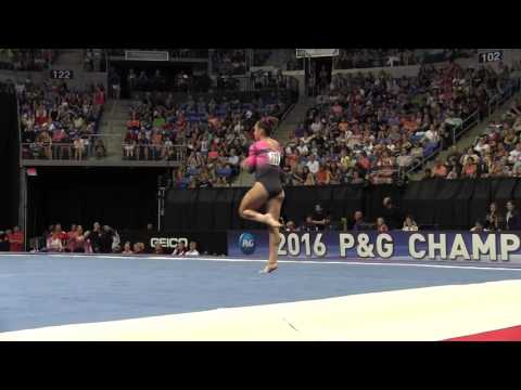Amelia Hundley- Floor Exercise - 2016 P&G Gymnastics Championships – Sr. Women Day 2