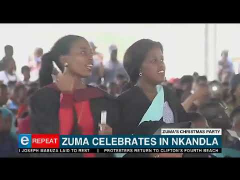 Zuma celebrates in Nkandla