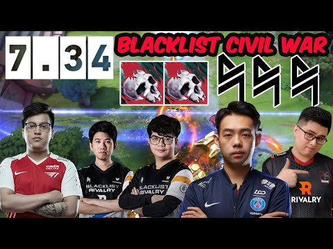 Blacklist Civil War - Karl vs Raven KuKu Tims Somnus NEW PATCH 7.34 Ability Reworked Dota 2