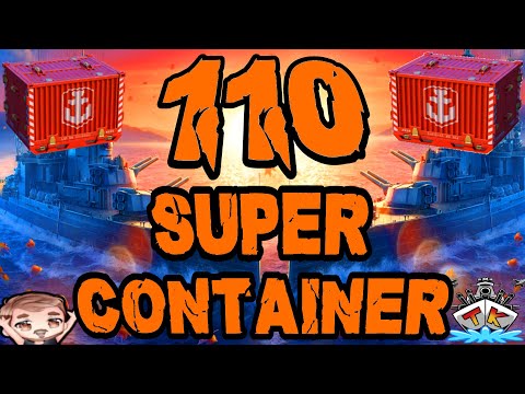Wir öffnen 110 SUPERCONTAINER *WO SCHIFF??* 😱😱😱 "Container opening"⚓️ in World of Warships 🚢