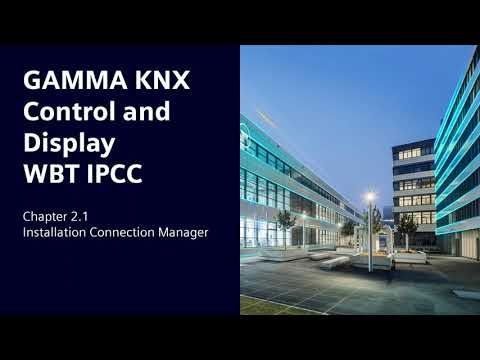2.1 Siemens GAMMA KNX IP Control Center V4.2.4 - Connection Manager – Installation