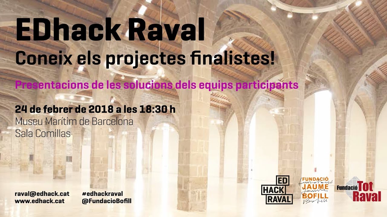 EDhack Raval. T’atreveixes a hackejar l’educació al Barri del Raval? (streaming)