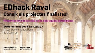 EDhack Raval. T’atreveixes a hackejar l’educació al Barri del Raval? (streaming)