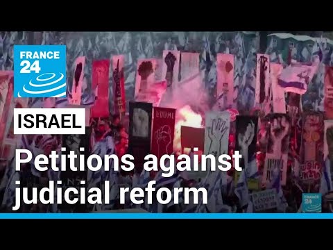 Protests as Israel top court hears petitions against...