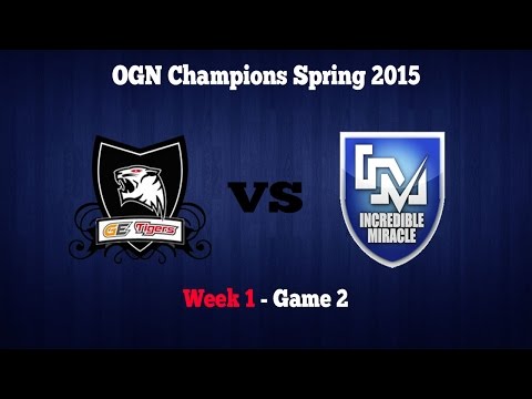 TL;DW - GET vs IM - Game 2 - OGN Spring 2015 Week 1 Highlights - GE Tigers vs Incredible Miracle
