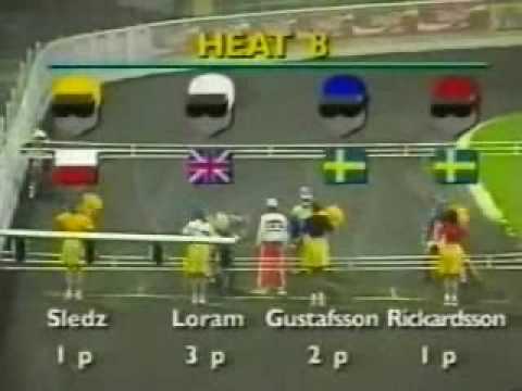 SGP Wrocław 1995 - Bieg 8 Rickardsson Gustafsson Loram Śledź