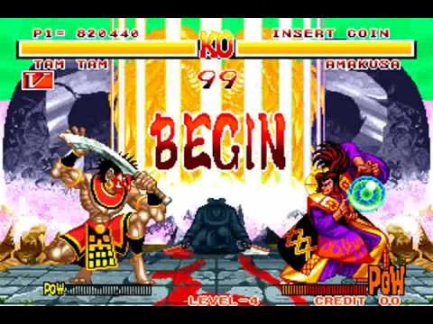 PERFECT GAMEPLAY TAM TAM VS AMAKUSA NO HURTS NO LOSE NO DEATHS NO CHEATS SAMURAI SHOWDOWN 1 PART 13