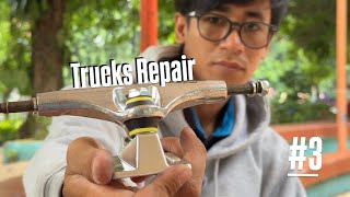 Unboxing THUNDER Trucks & Tips merawat Skateboard Part 3