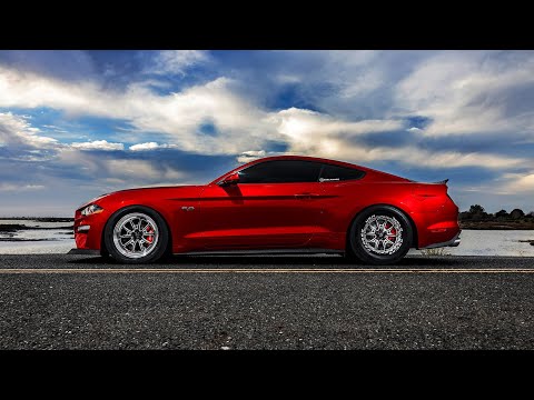 WELD RT-S S80 on the S550 Ford Mustang in Gloss Black Milled