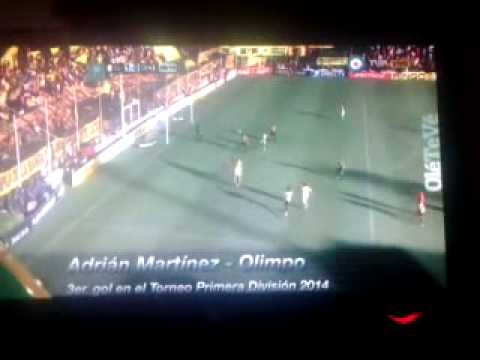 gol de martinez. olimpo 1- rosario central 0-