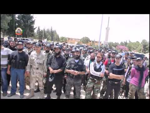 كلمة لقائد لواء التوحيد عبد القادر الصالح قبل التوجه لمدينة القصير في ريف حمص