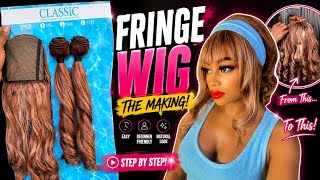 DIY FRINGE WIG USING PACKET HAIR | BEGINNER FRIENDLY. 