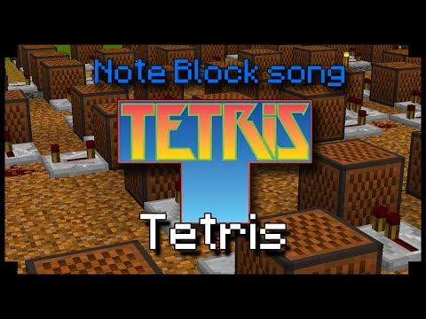 ♫ Tetris theme - Minecraft Note block song !